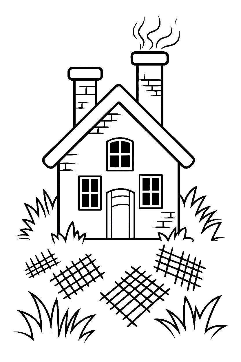 Haunted House Coloring Pages