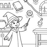 Wizard Coloring Pages