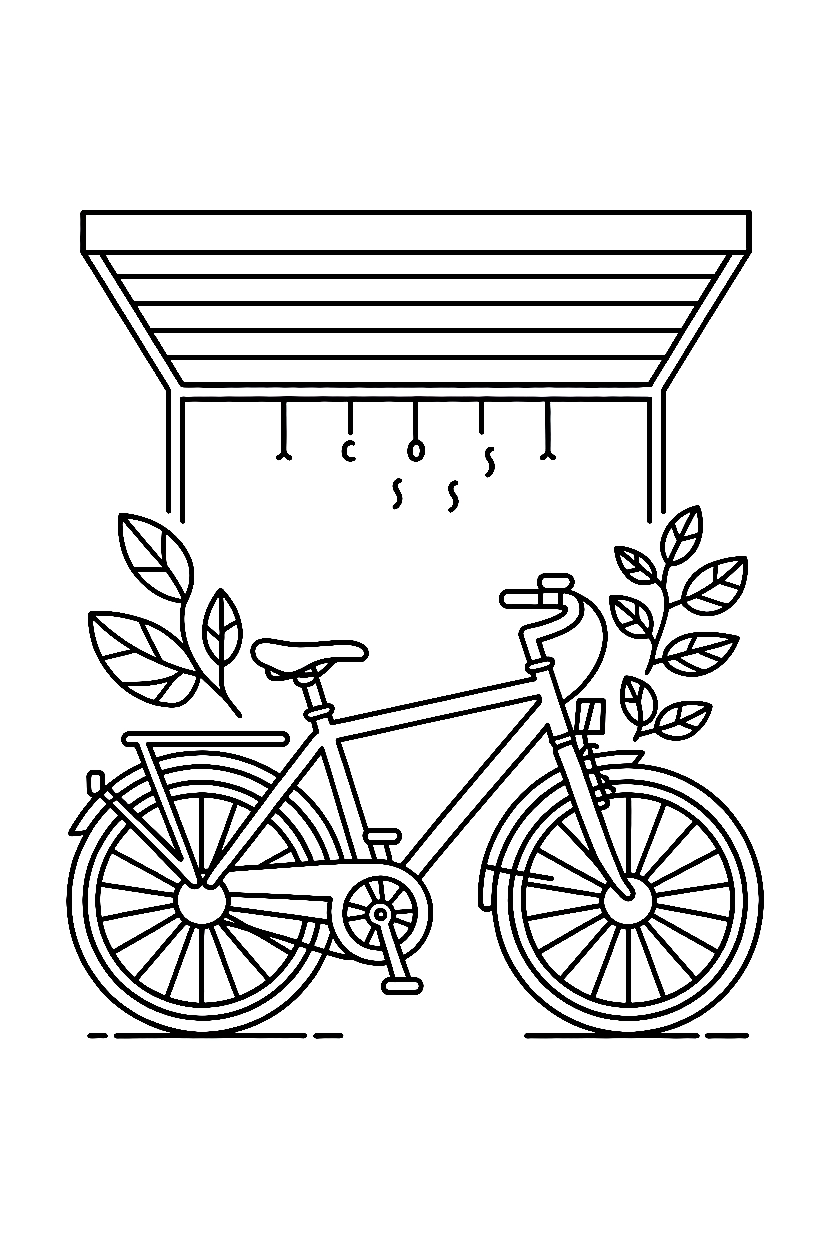 Bicycle Coloring Pages