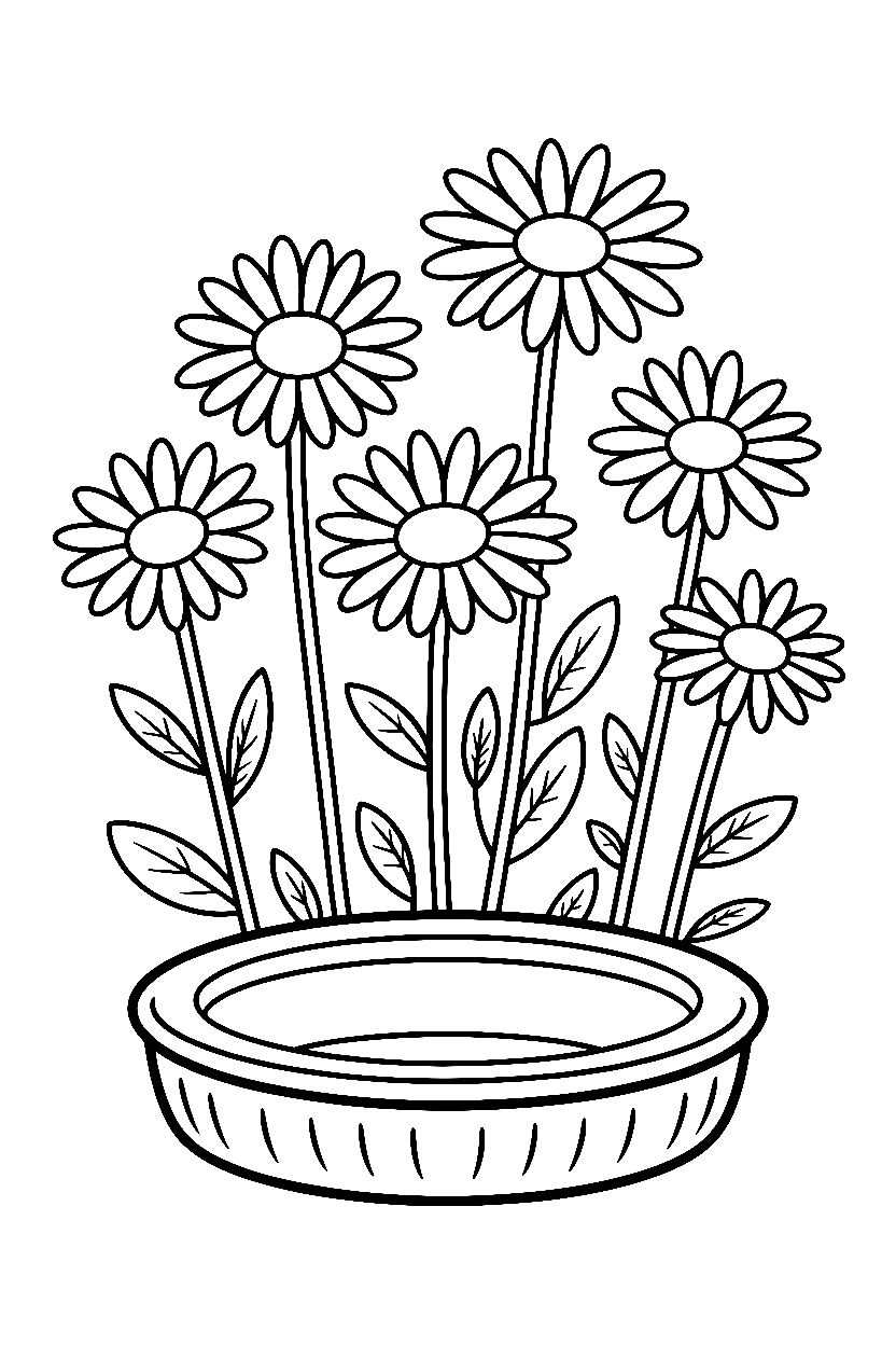 Daisy Coloring Pages