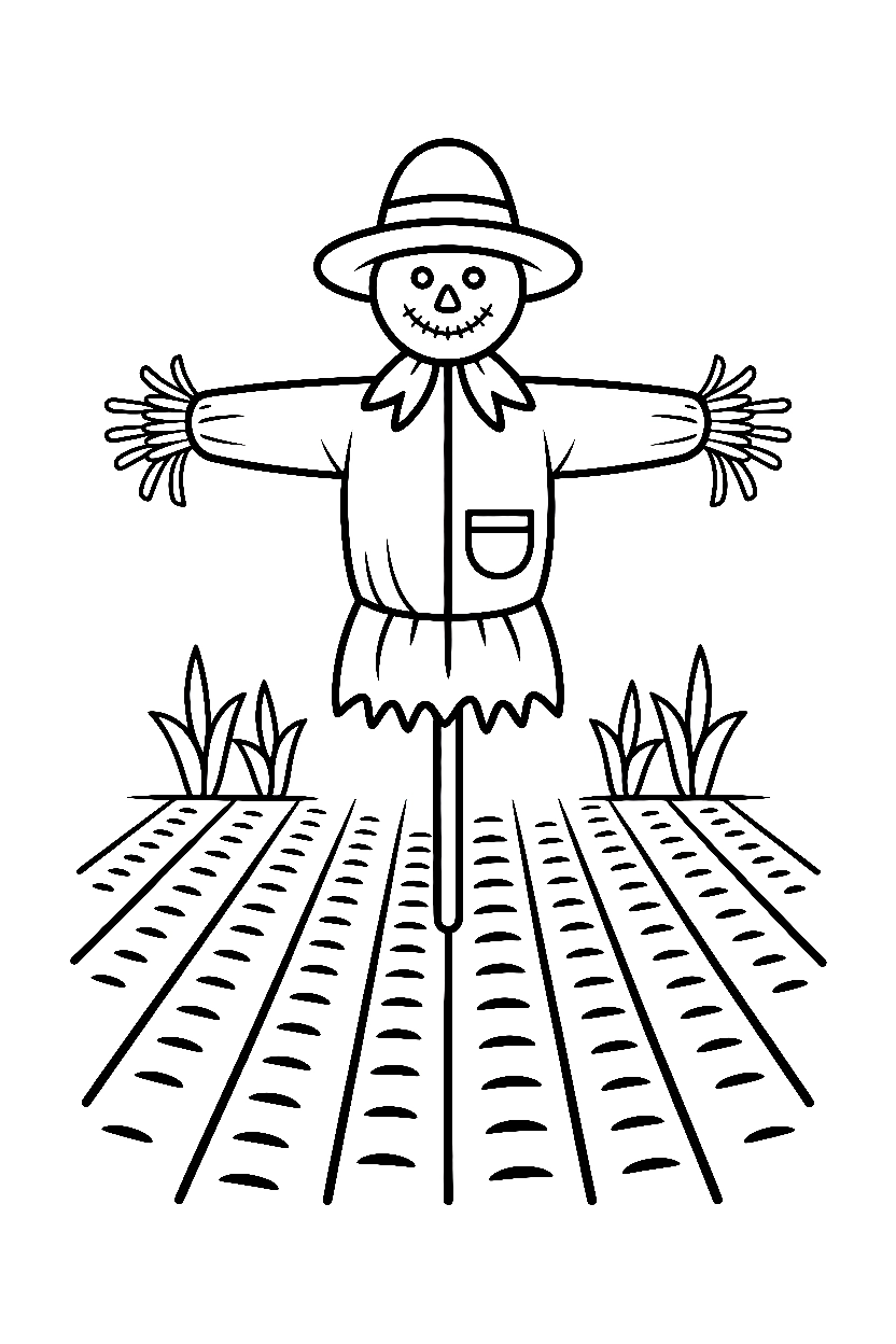 Scarecrow Coloring Pages