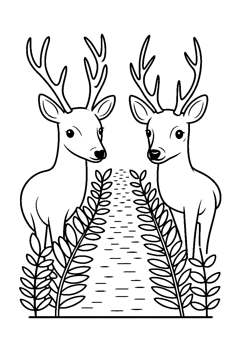 Deer Coloring Pages