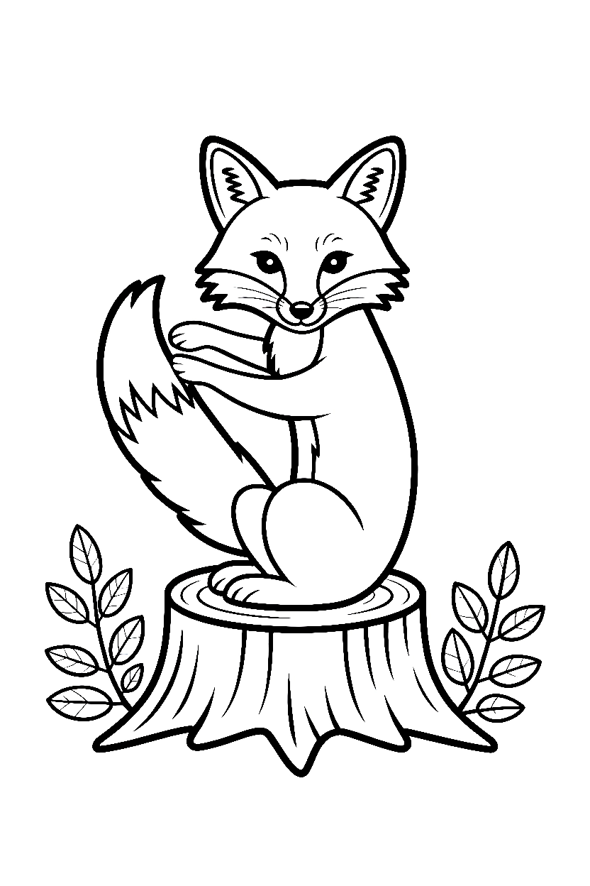 arranging fox stump tail printable sheet arranging fox stump tail printable sheet