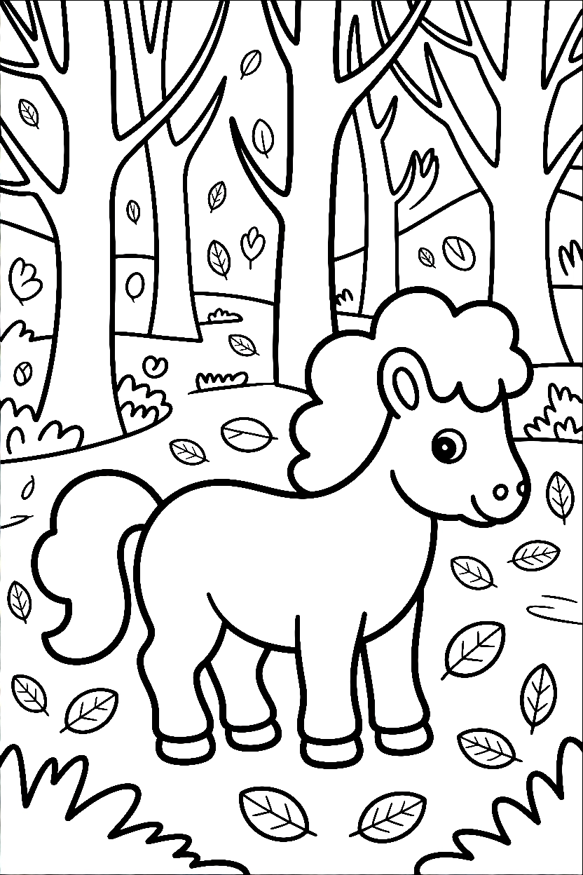 autumn forest fallen leaves drawing autumn forest fallen leaves drawing