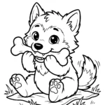 baby-playing-werewolf-coloring-pages