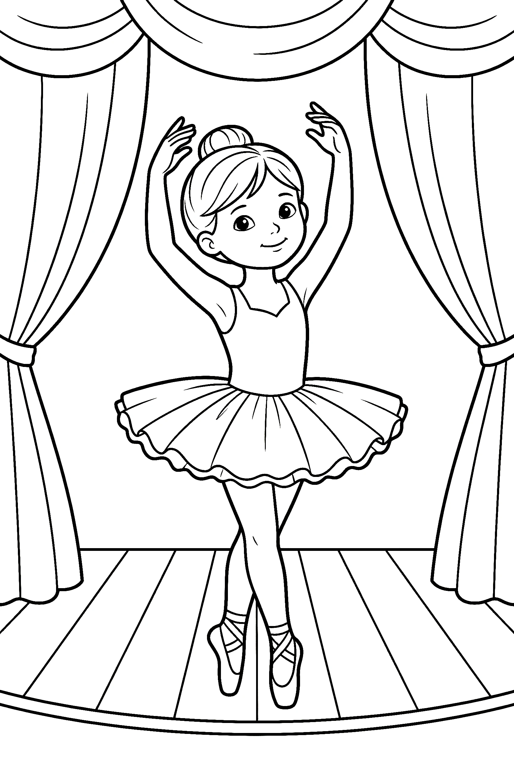 ballerina girl coloring pages dancing