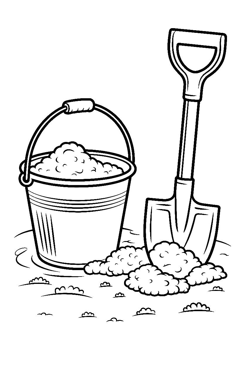 Beach Coloring Pages