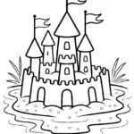 beach-sandcastle-moat-coloring-pages