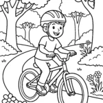 Bicycle Coloring Pages