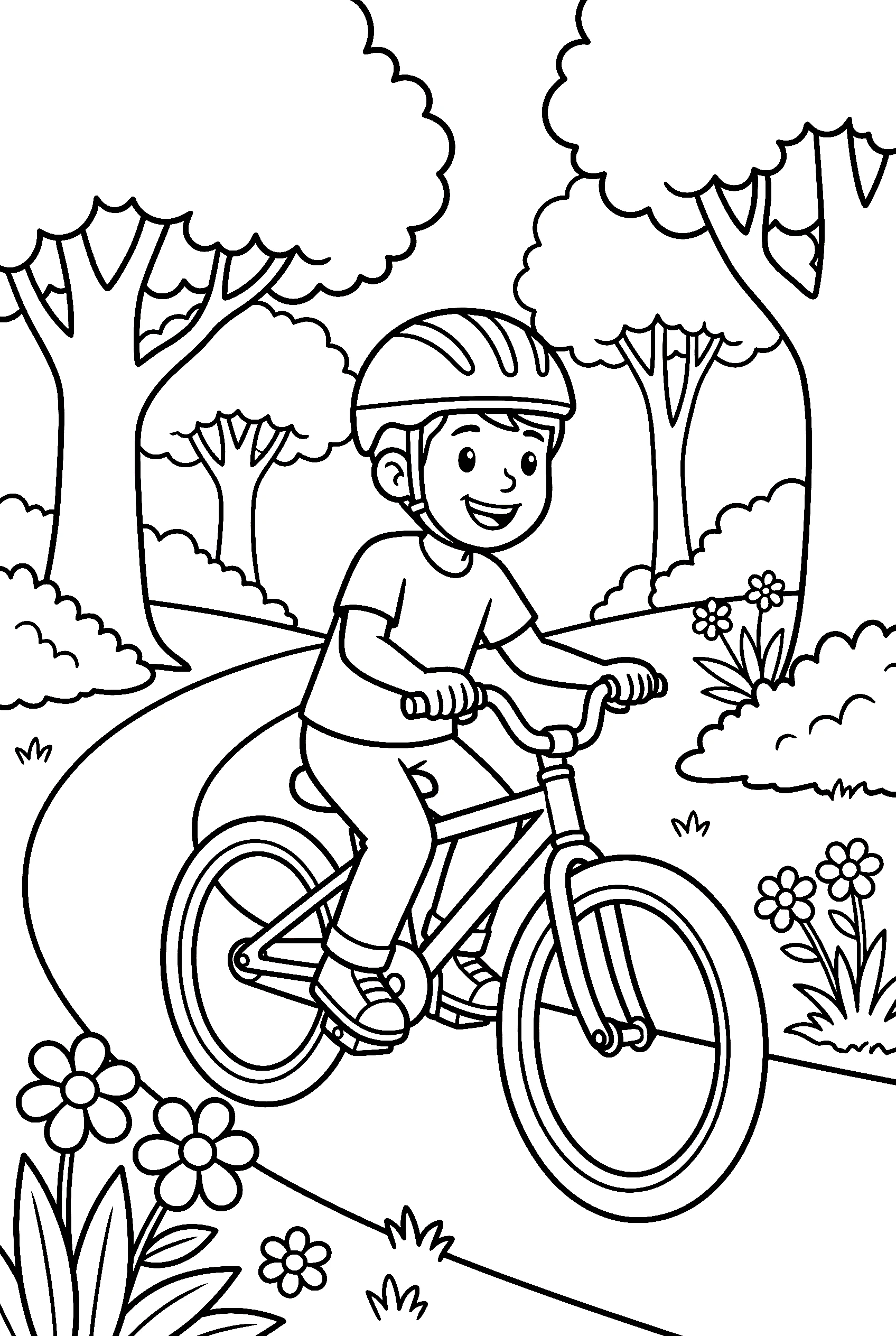 Bicycle Coloring Pages