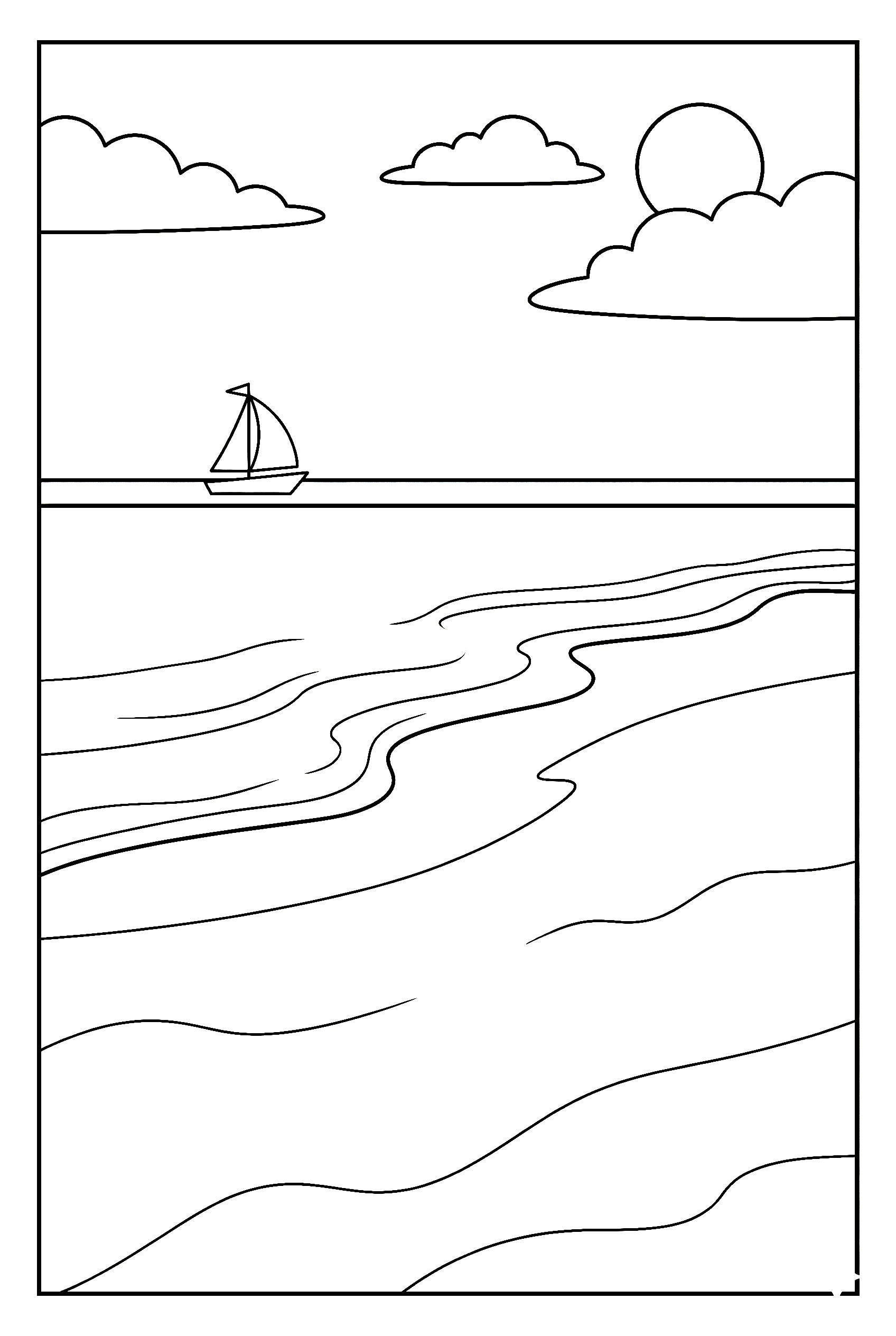 Beach Coloring Pages