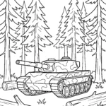Tank Coloring Pages: Armor and Action on Every Sheet