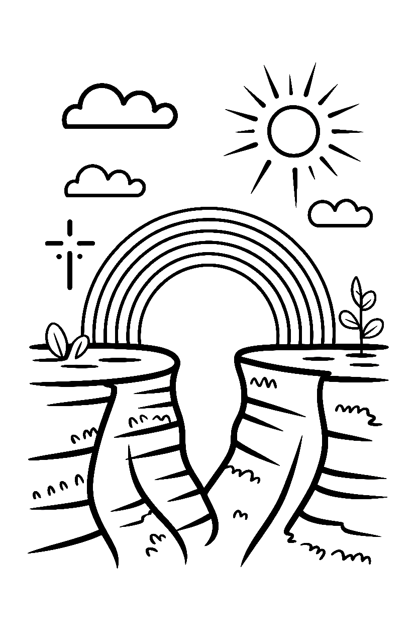 Rainbow Coloring Pages