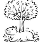 capybara-shade-resting-printable-sheet