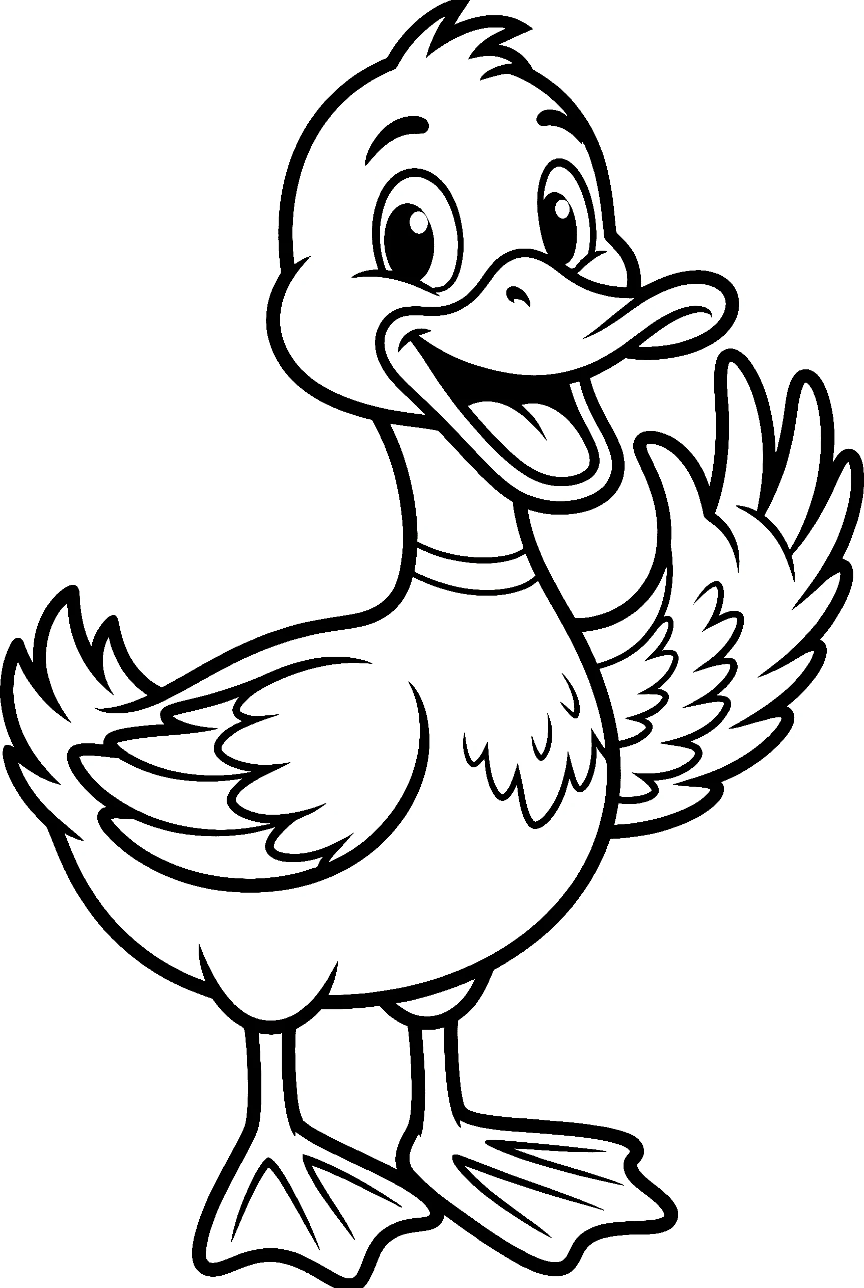 Duck coloring pages