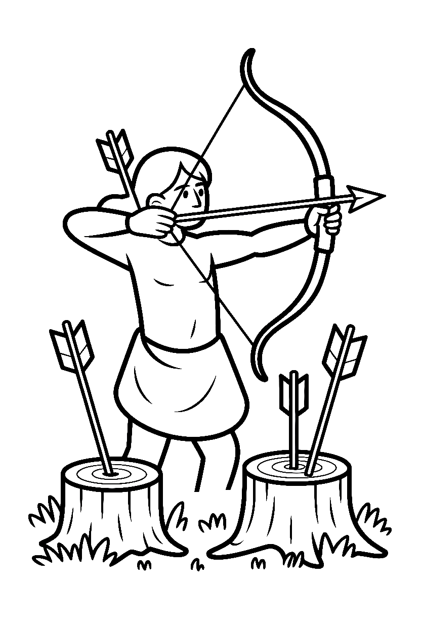 centaur archer forest drawing