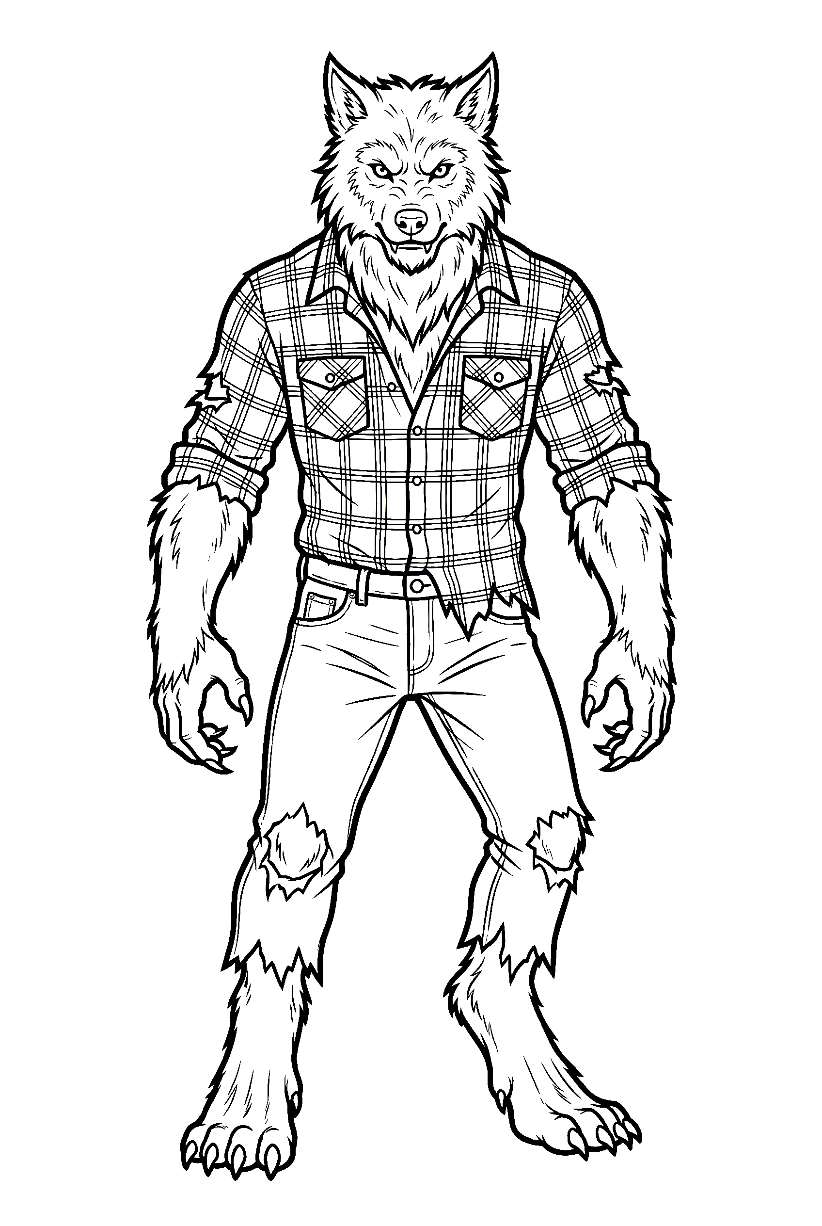 Werewolf Coloring Pages