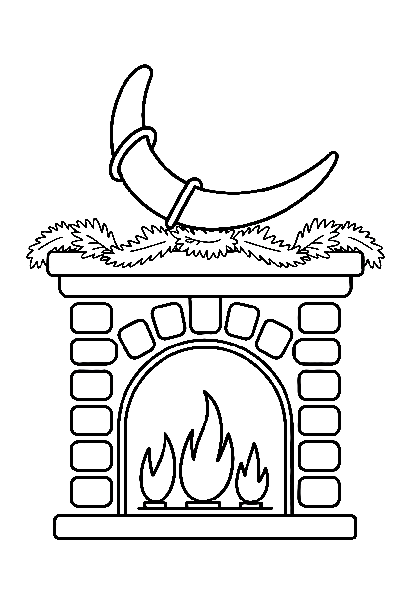 climbing mantel cornucopia coloring pages