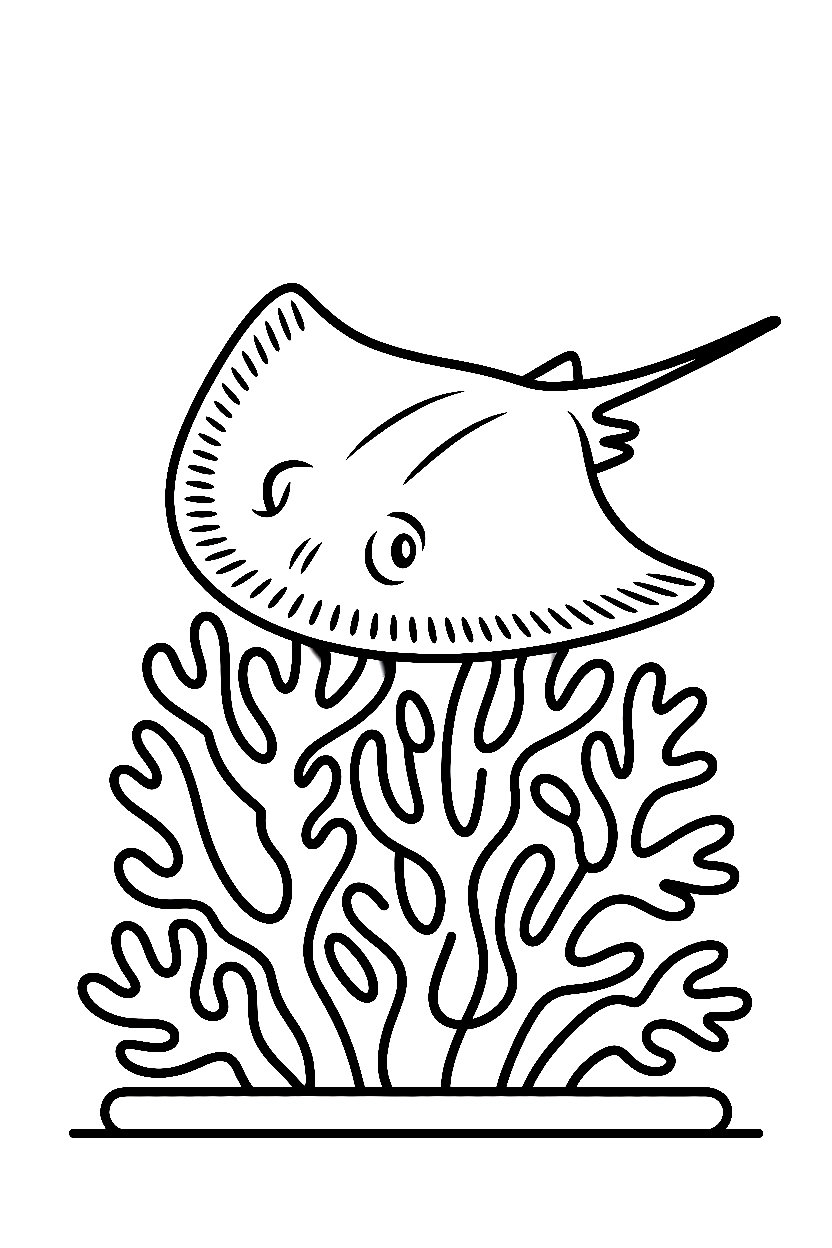 Stingray Coloring Pages