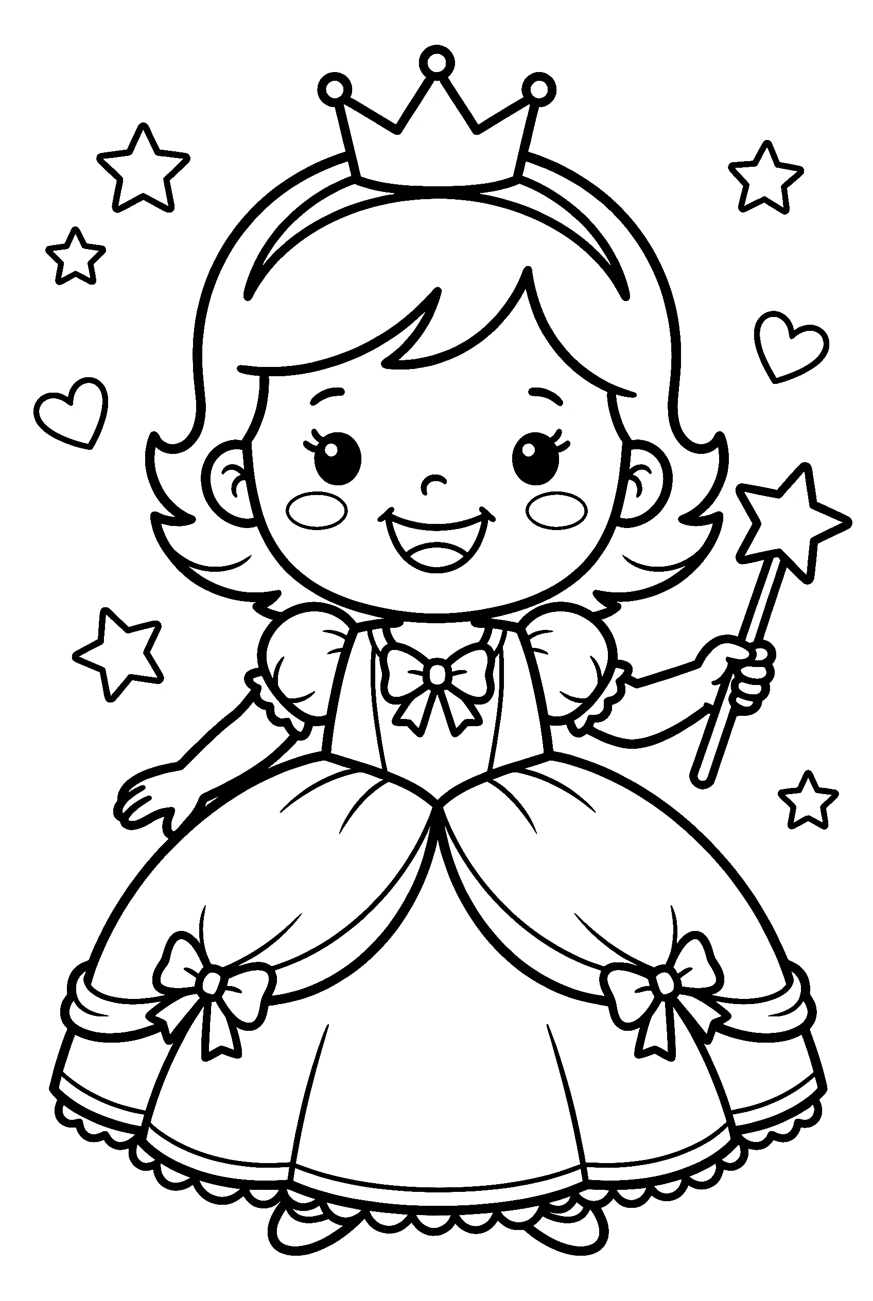 cute baby princess coloring pages