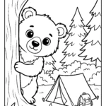 cute-bear-camping-coloring-pages