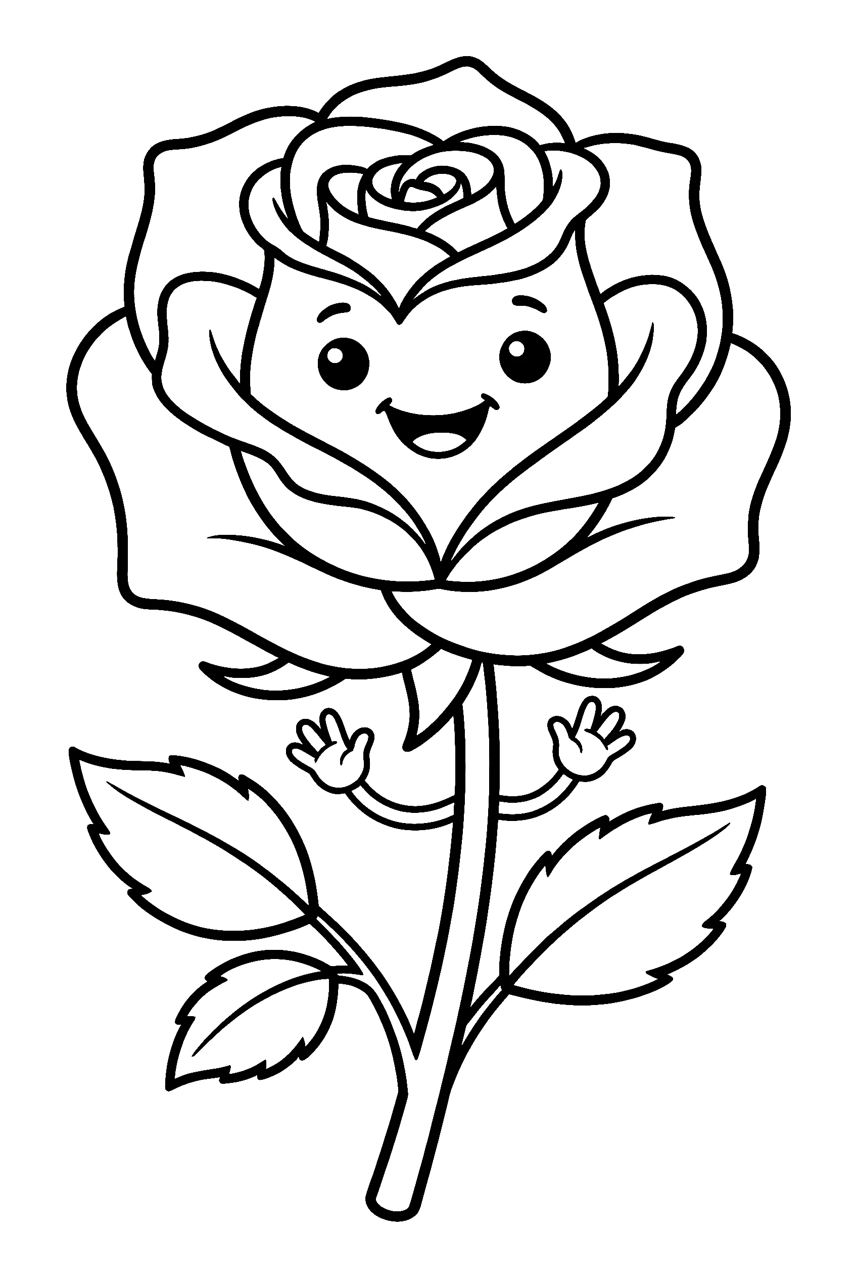Rose Coloring Pages