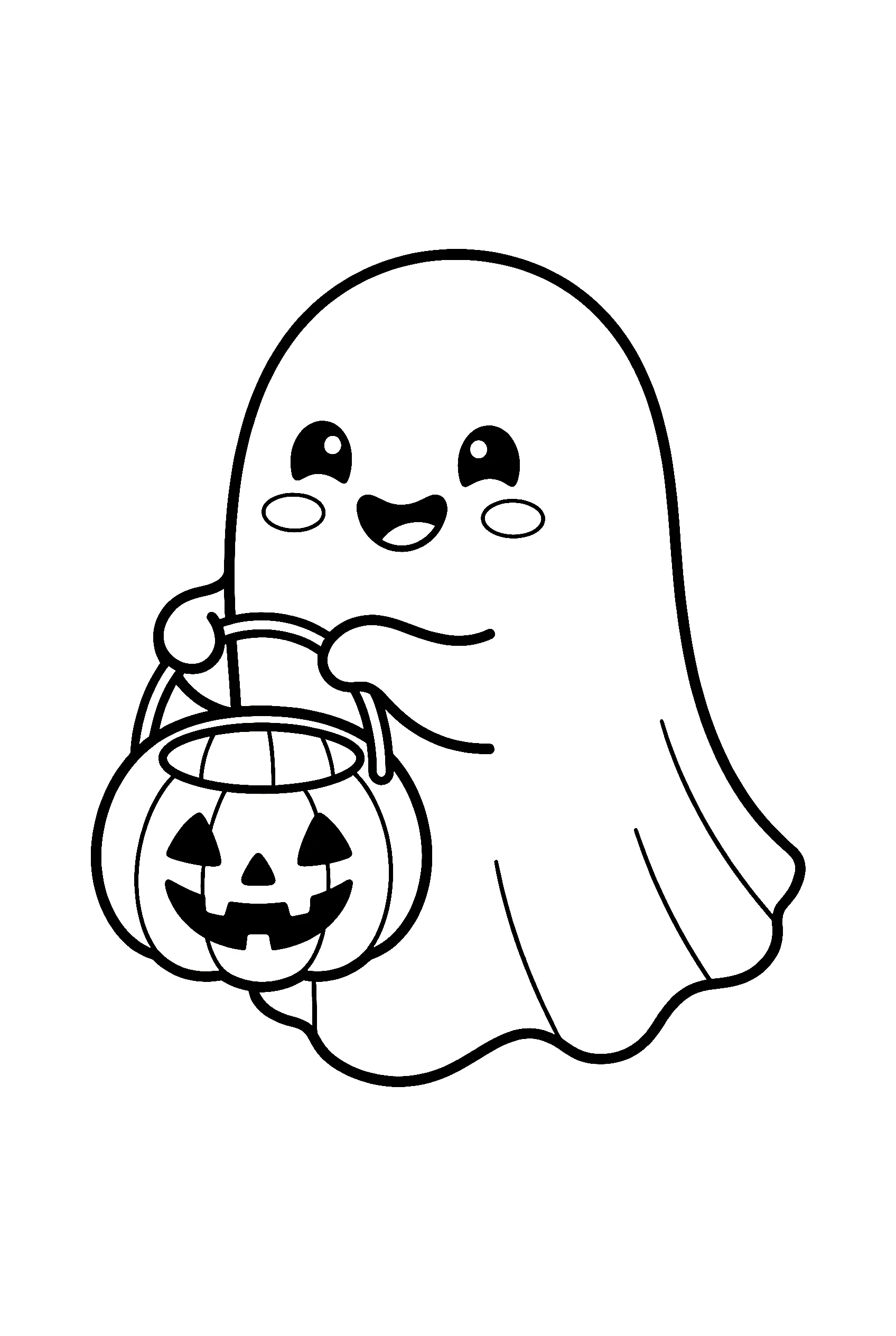 cute ghost pumpkin coloring pages