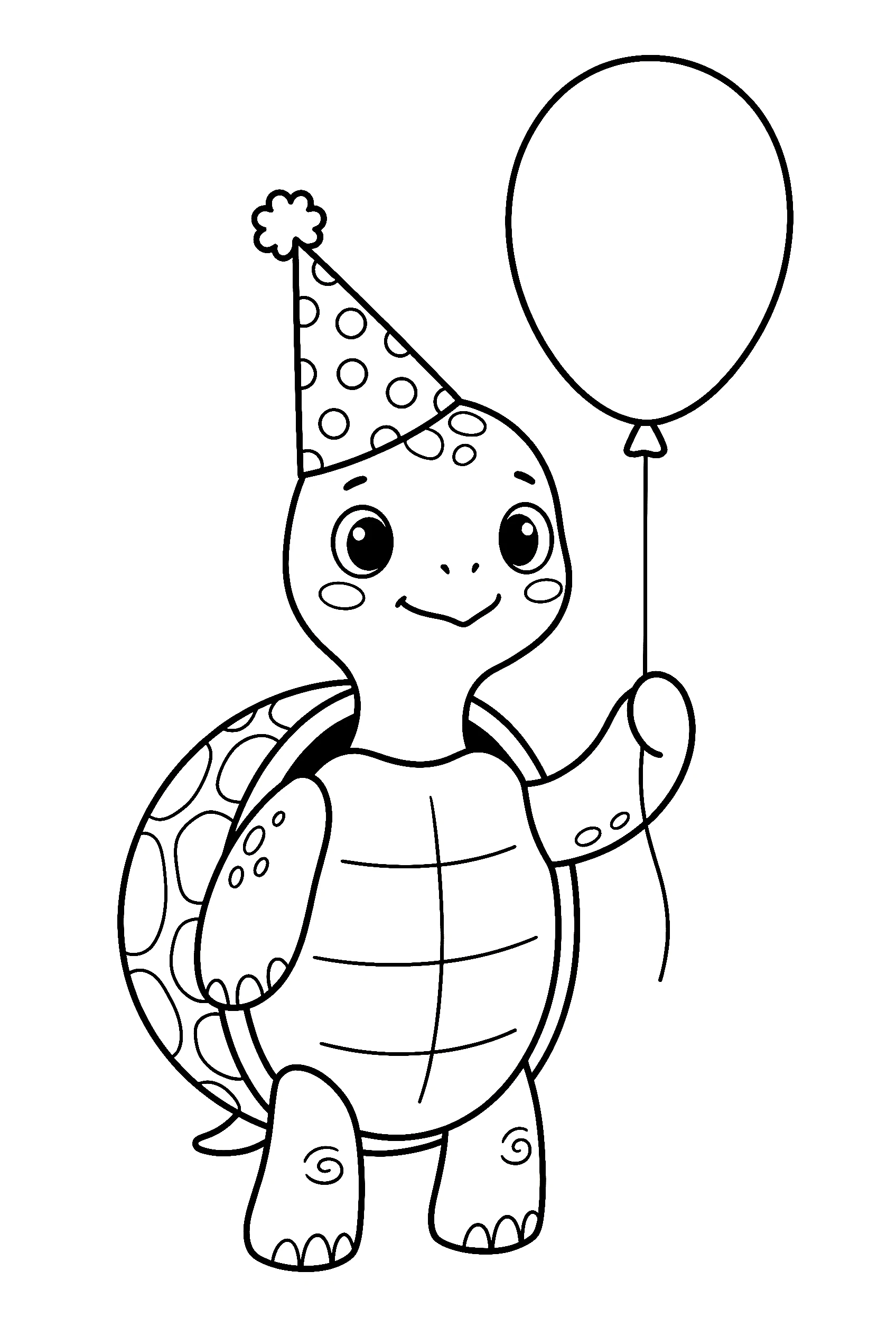 cute turtle birthday drawing for kids