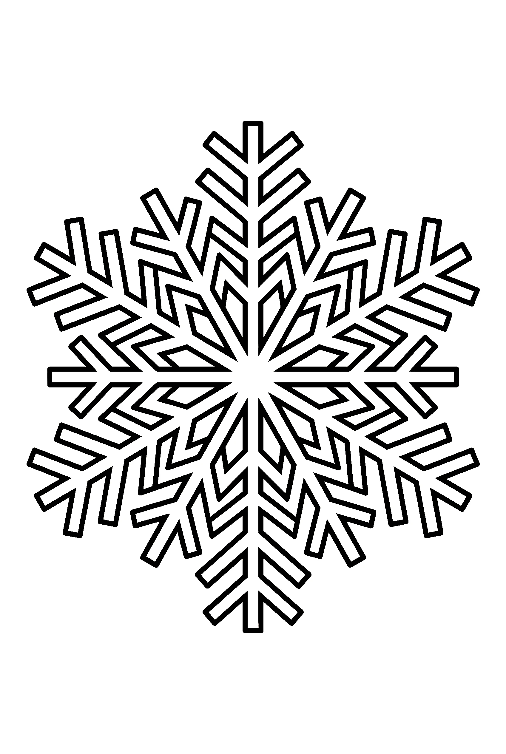 detailed snowflake coloring pages