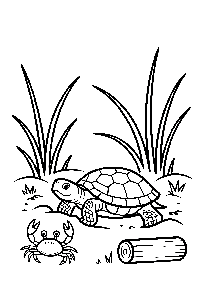 digging turtle sandpit coloring pages digging turtle sandpit coloring pages