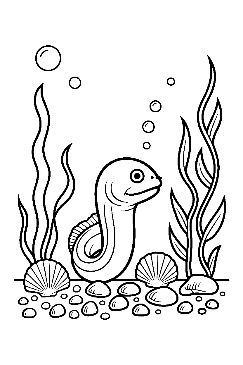 eel cave opening printable sheet