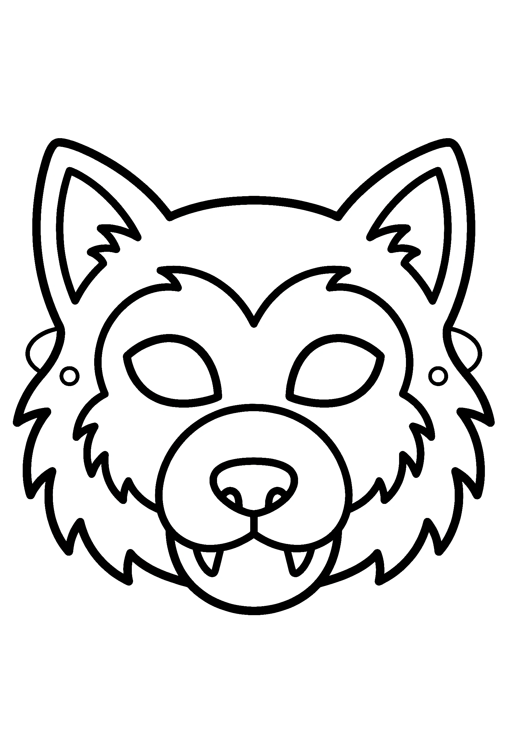 face mask werewolf coloring pages