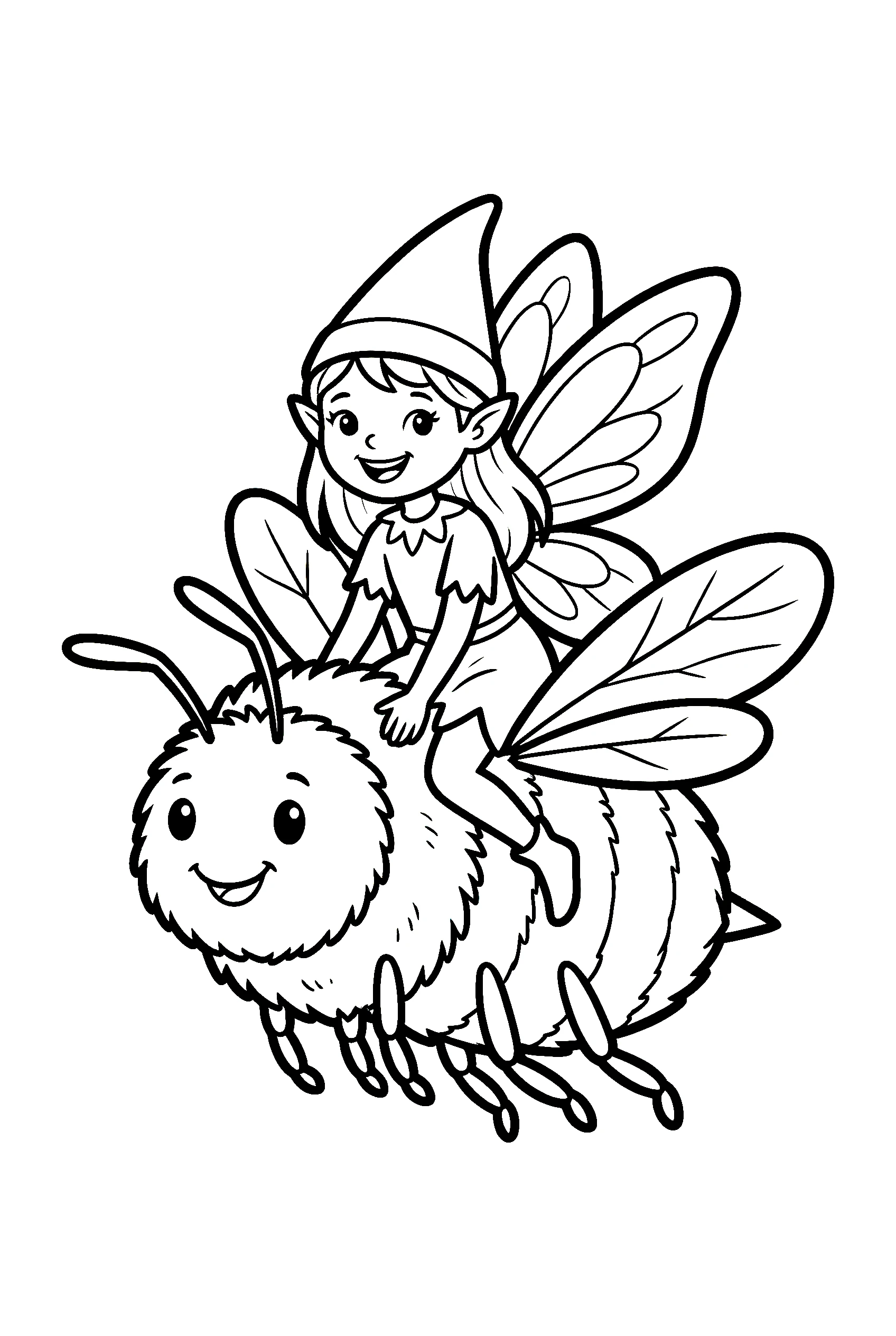 fairy coloring pages Fairy Coloring Pages