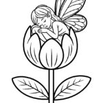 fairy-sleeping-flower-petals-drawing