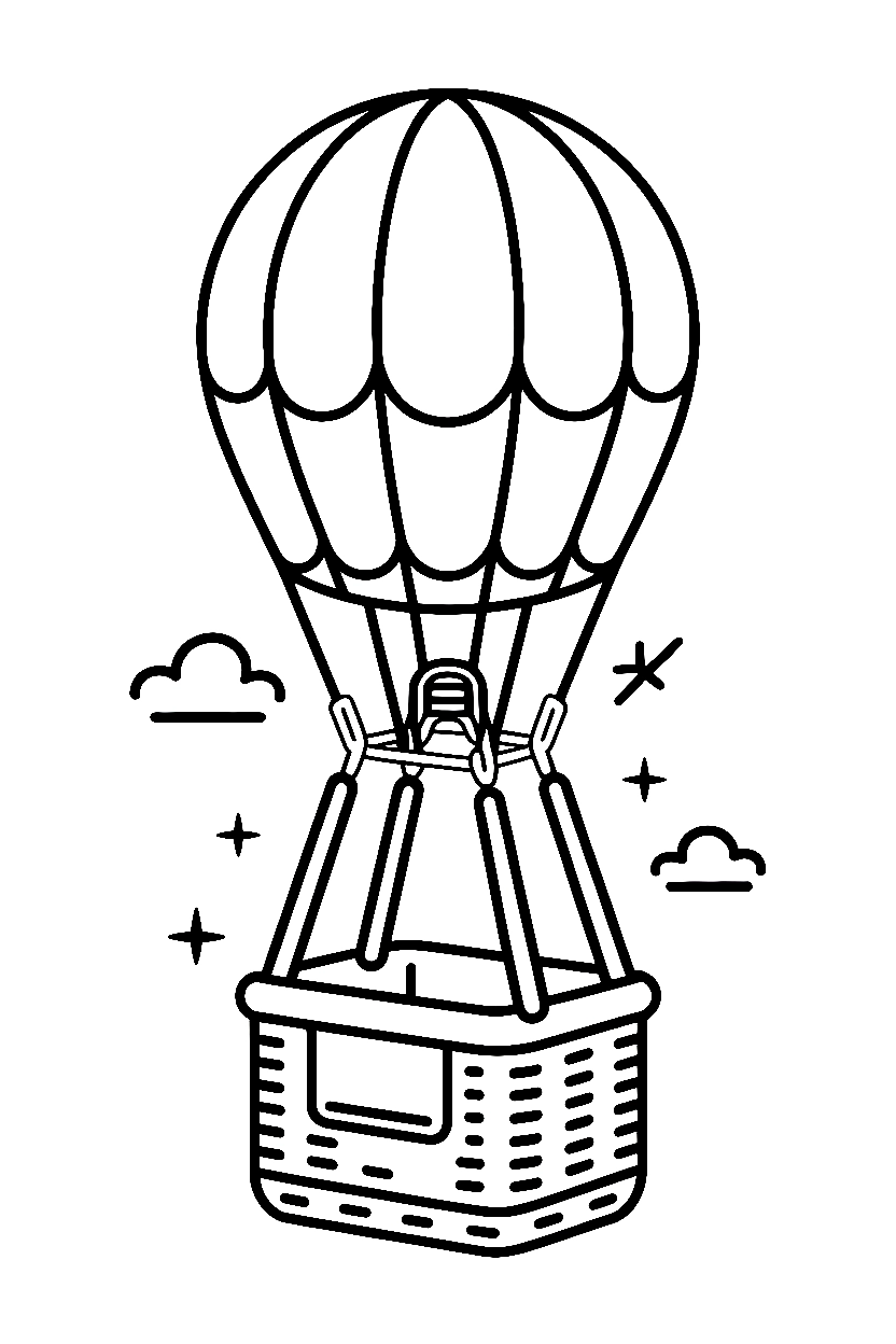 fully inflated envelope coloring pages