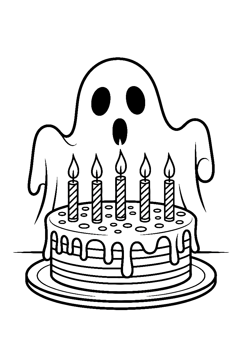 Ghost Coloring Pages