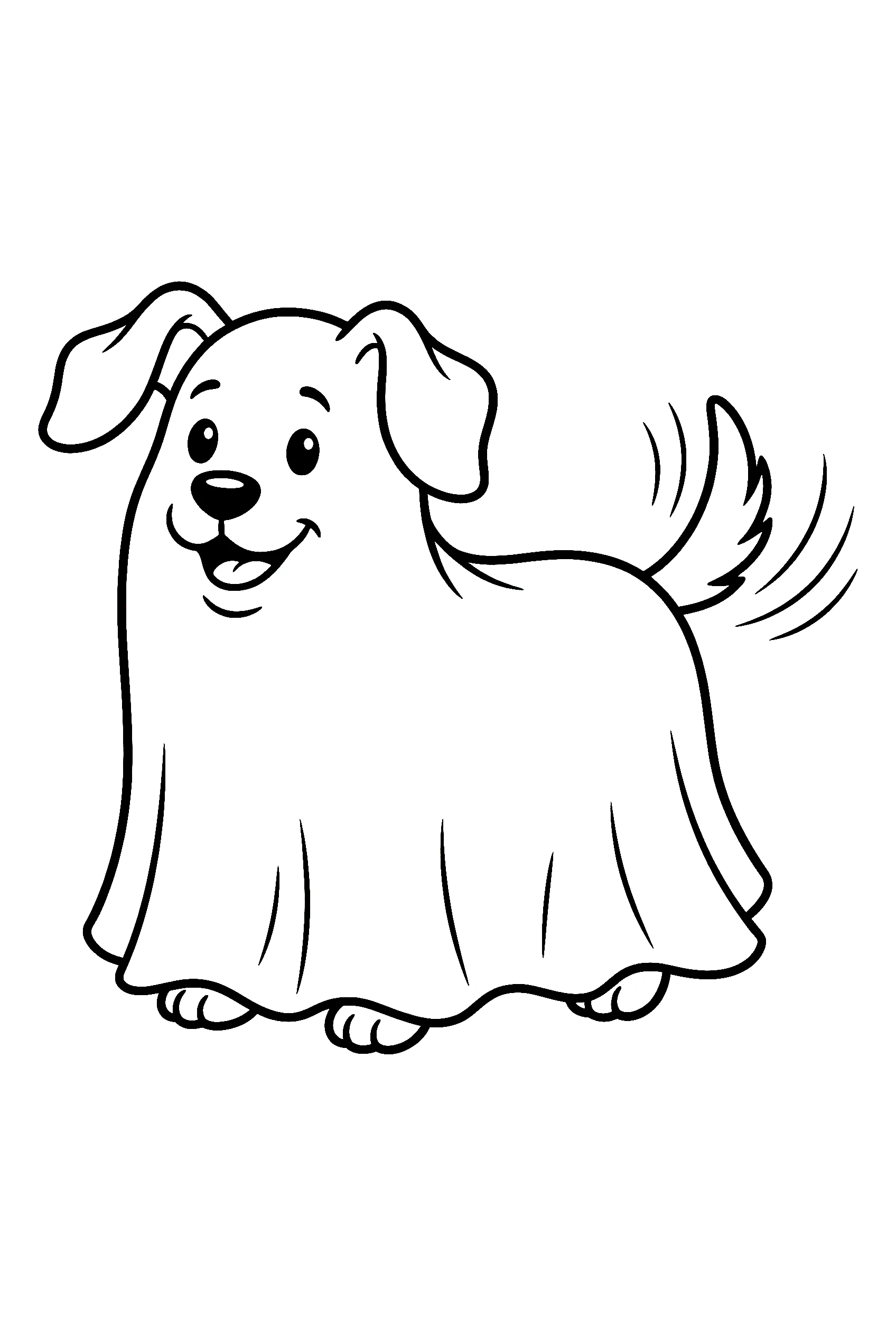 ghost puppy dog coloring pages