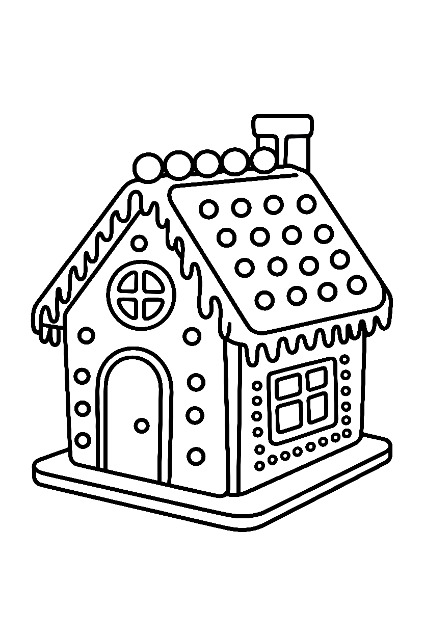 gingerbread house table printable sheet