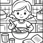Girl Coloring Pages: Everyday Activities and Fun Moments Girl Coloring Pages: Everyday Activities and Fun Moments