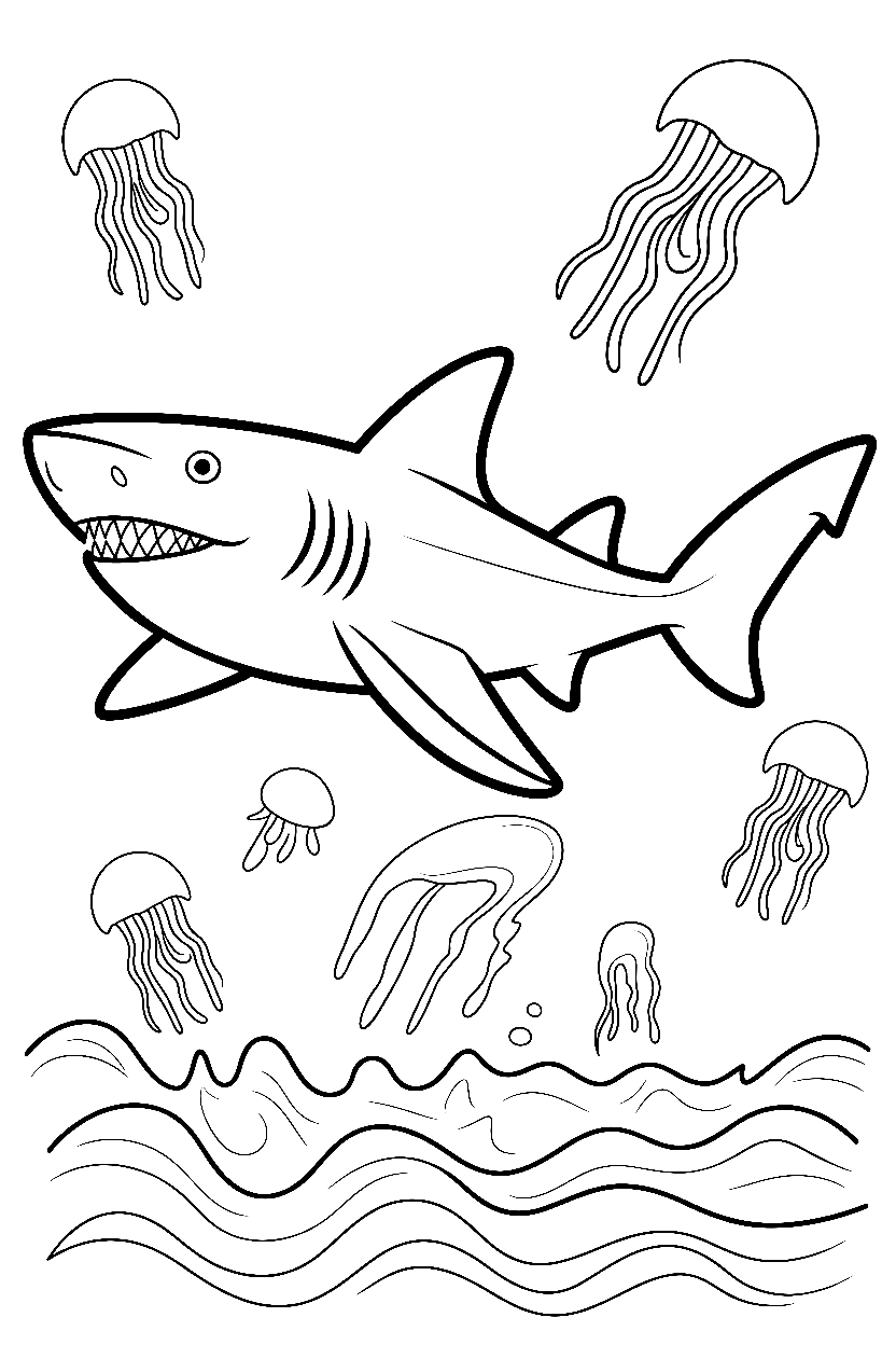 Shark Coloring Pages