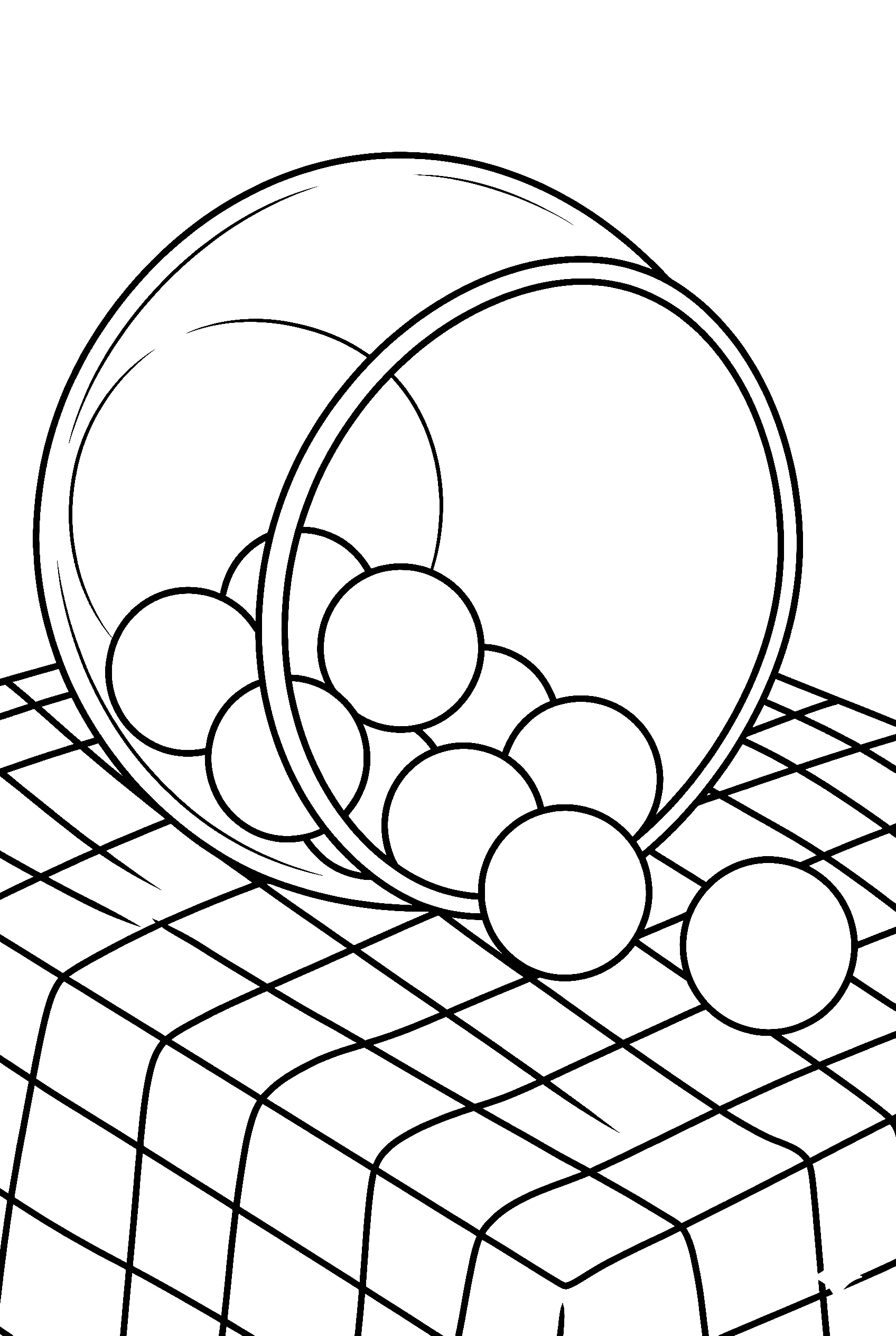 gumballs spilling from bowl coloring pages
