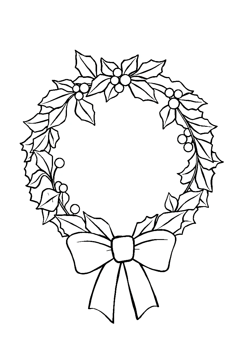 holiday wreath design coloring pages holiday wreath design coloring pages