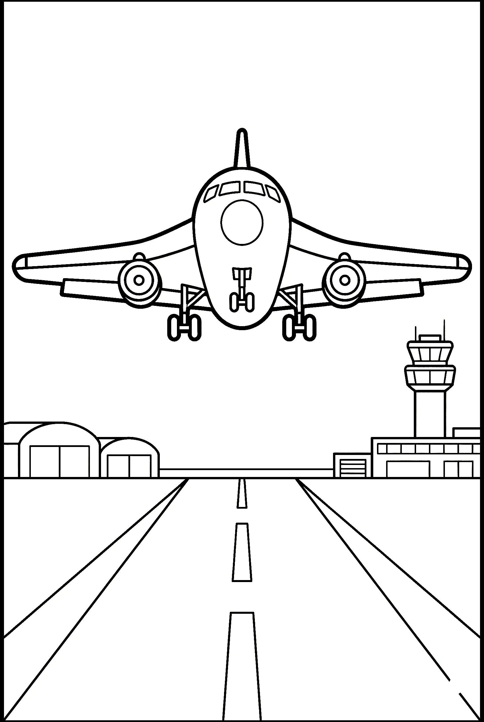 jet landing runway tower printable sheet jet landing runway tower printable sheet