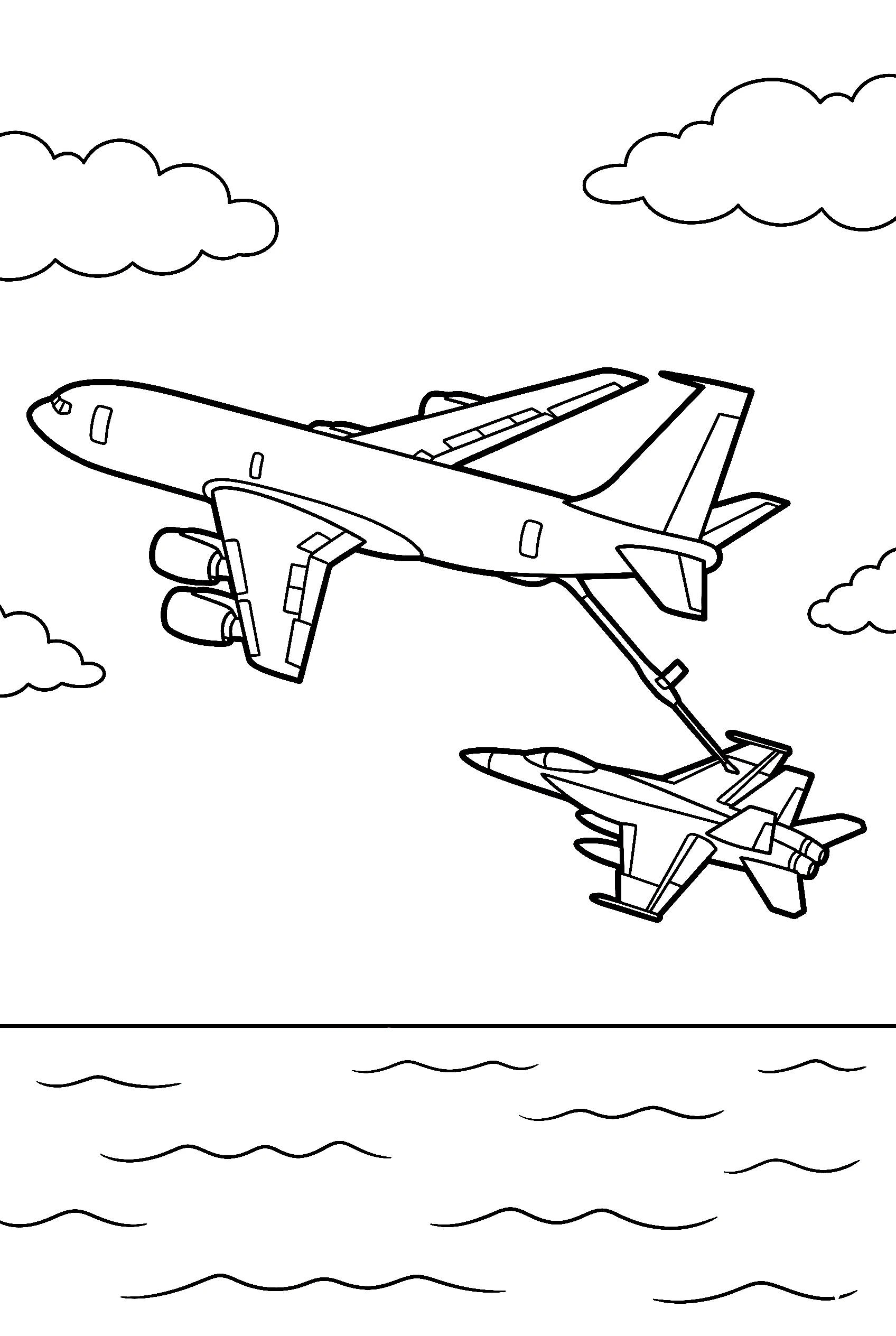 jet refueling midair coloring pages jet refueling midair coloring pages