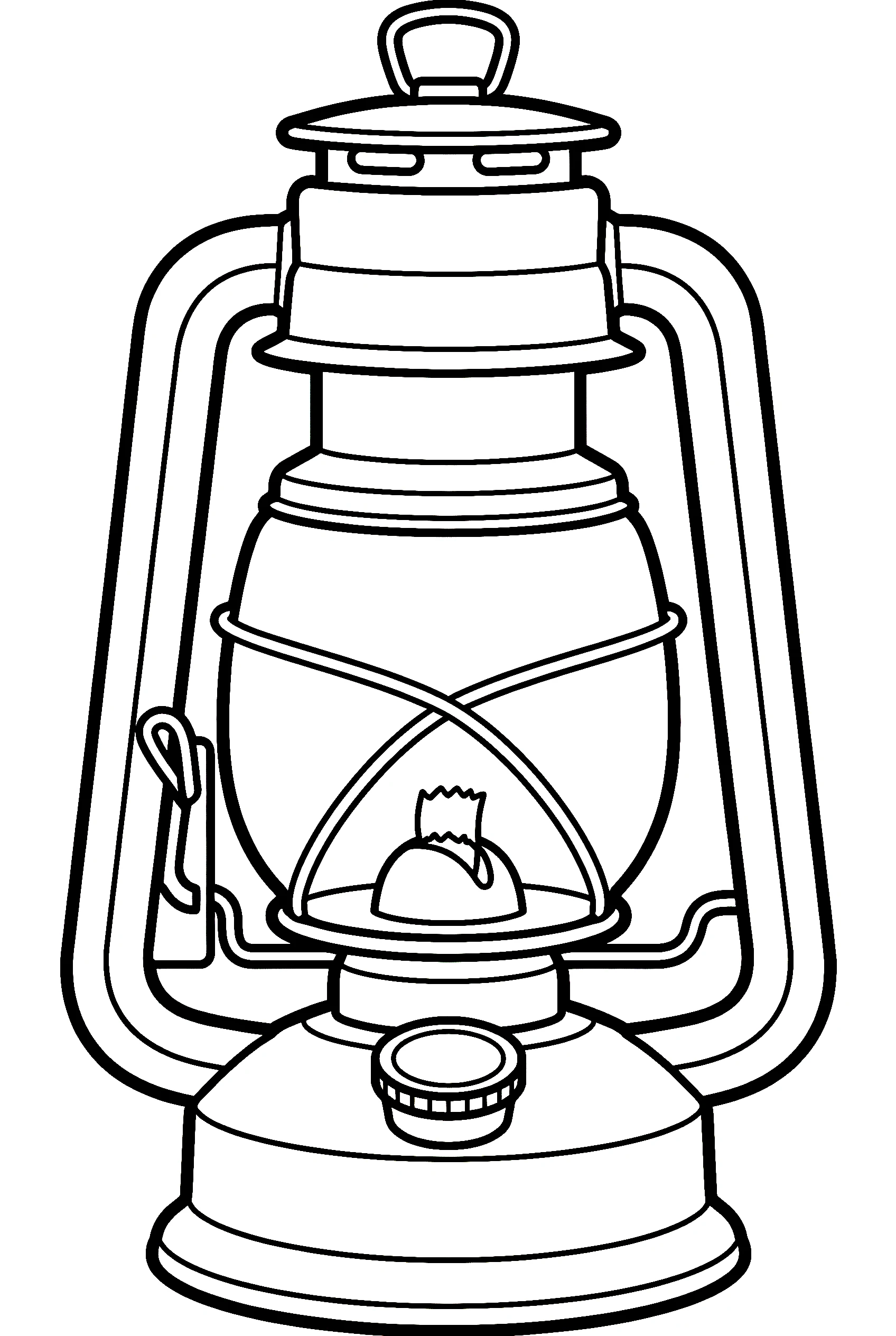 lantern lamp camping coloring pages