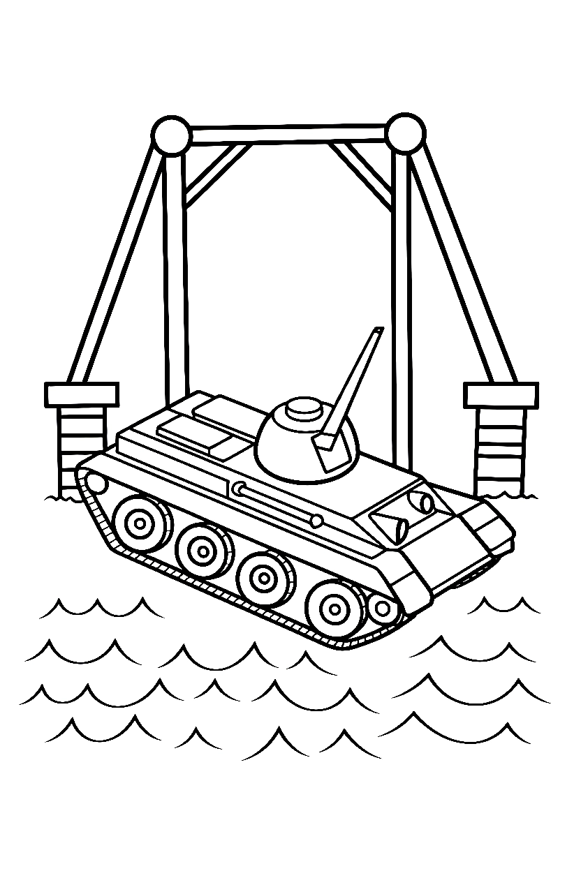 leaning beside crossing tank printable sheet