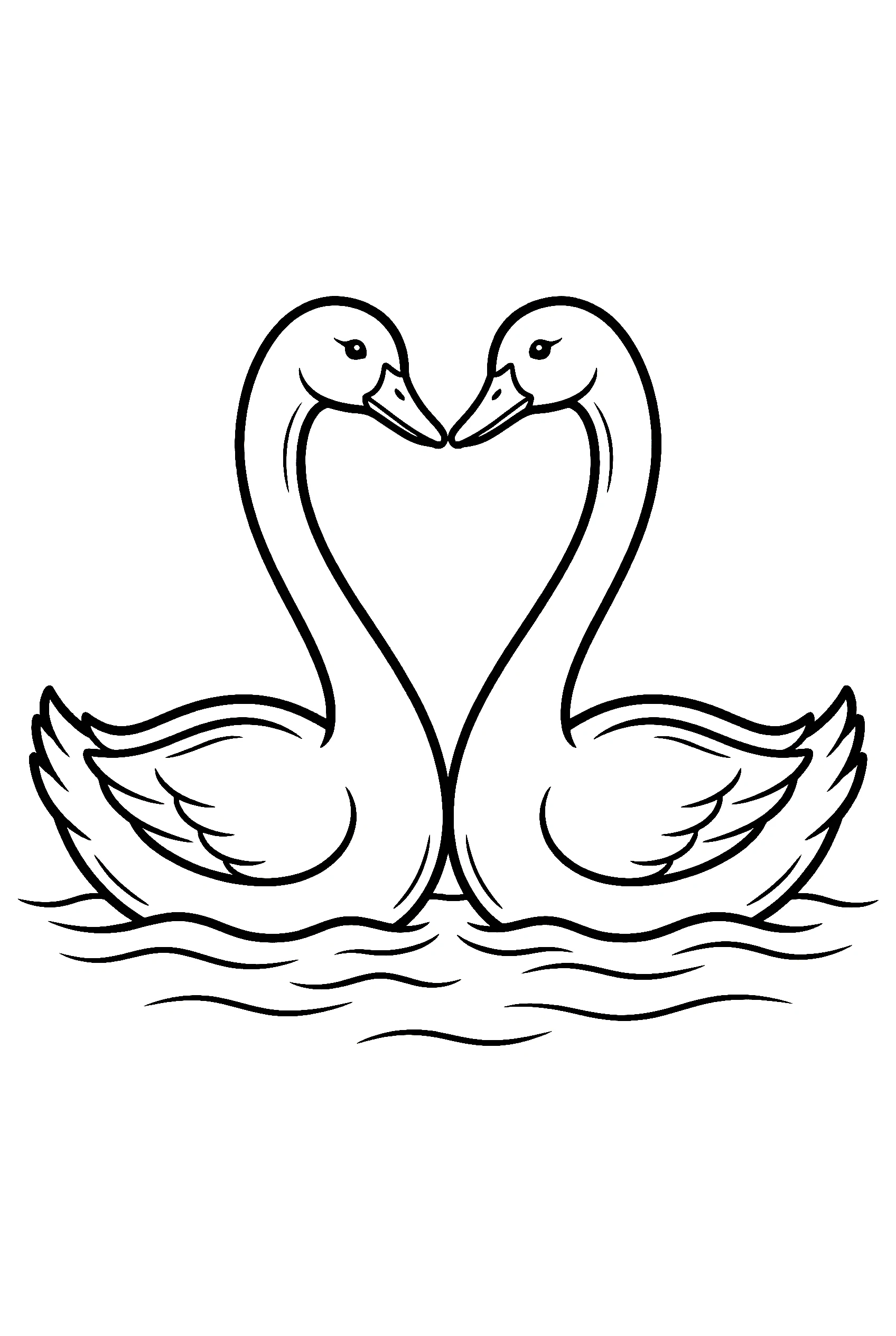 love ducks heart coloring pages