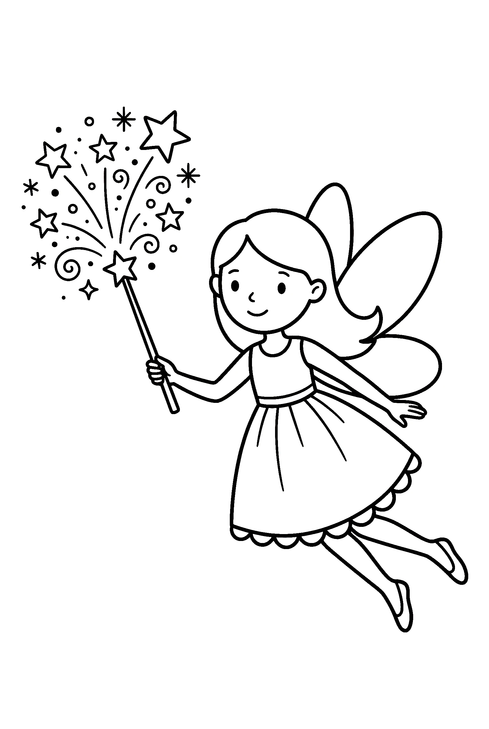 magic wand spell fairy coloring pages magic wand spell fairy coloring pages