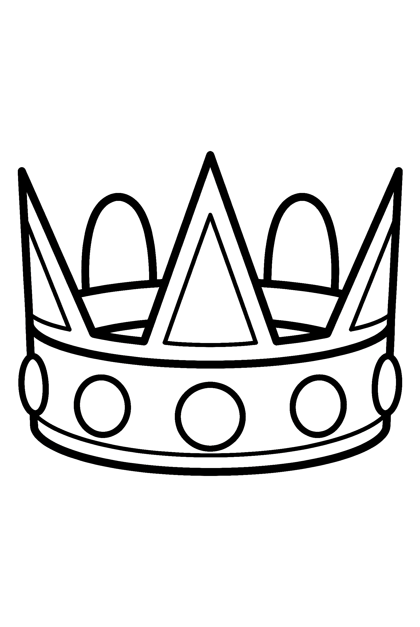 medieval arch crown printable sheet