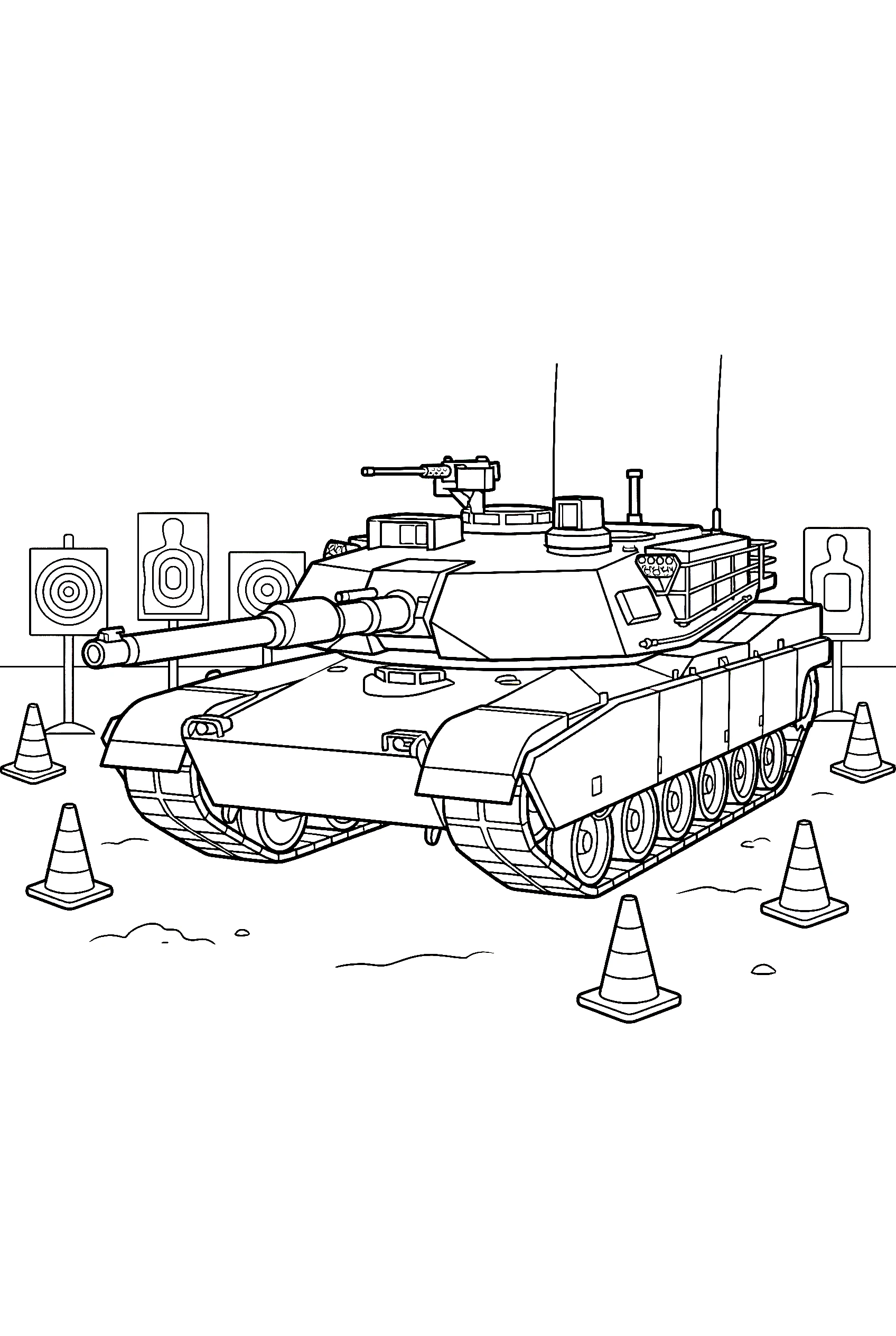 modern tank training base printable sheet
